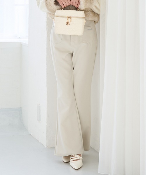 Seemi. byNICECLAUP（ シーミーバイナイスクラップ）の「【Seemi.】スリムデニムパンツ（デニムパンツ・レディース・アイボリー/サックスブルー/ブルー・SMALL/MEDIUM）」の12枚目の写真