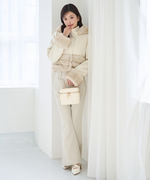 Seemi. byNICECLAUP（ シーミーバイナイスクラップ）の「【Seemi.】スリムデニムパンツ（デニムパンツ・レディース・アイボリー/サックスブルー/ブルー・SMALL/MEDIUM）」の13枚目の写真