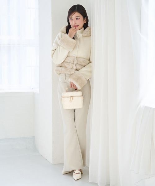 Seemi. byNICECLAUP（ シーミーバイナイスクラップ）の「【Seemi.】スリムデニムパンツ（デニムパンツ・レディース・アイボリー/サックスブルー/ブルー・SMALL/MEDIUM）」の14枚目の写真