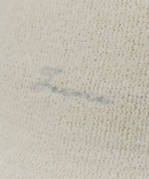 grove（グローブ）の「ブークレサーモロゴ刺繍ハット（ハット・レディース・アイボリー/ブラック・00）」の5枚目の写真