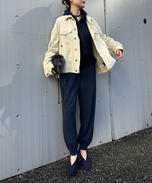 Faith（-）の「【FAITH×LULU】cotton Thermal hoodie cardigan（Tシャツ/カットソー・レディース・イエロー/ネイビー/ピンク・FREE）」の9枚目の写真