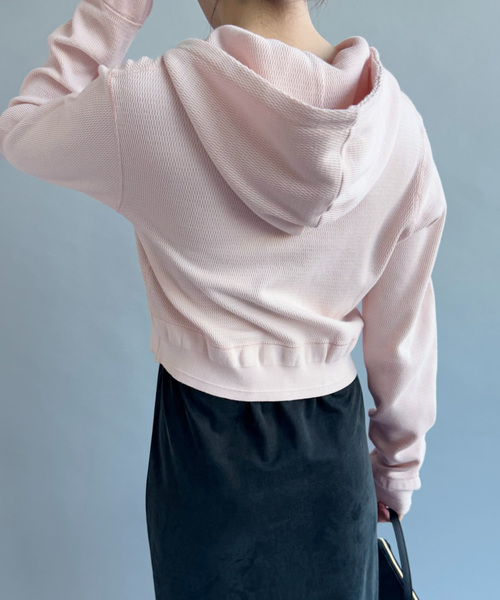 Faith（-）の「【FAITH×LULU】cotton Thermal hoodie cardigan（Tシャツ/カットソー・レディース・イエロー/ネイビー/ピンク・FREE）」の21枚目の写真