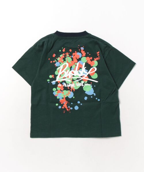 GROOVY COLORS(グルービーカラーズ)の「BUDDY Drip Painting Tee(Tシャツ/カットソー・キッズ・ライトグリーン・125/115)」の2枚目の写真