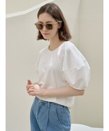 Big Puff Sleeve T-shirt - IVORY