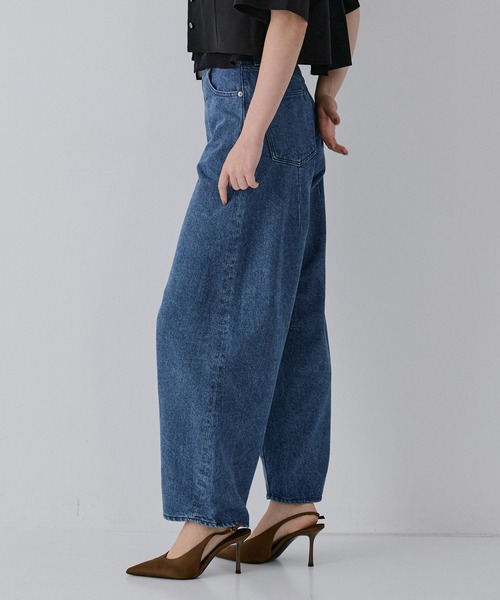 RITAN(リタン)の「【RITAN/リタン】Curve Denim Pants/カーブデニムパンツ(デニムパンツ・レディース・グレー/インディゴブルー・1/2)」の16枚目の写真