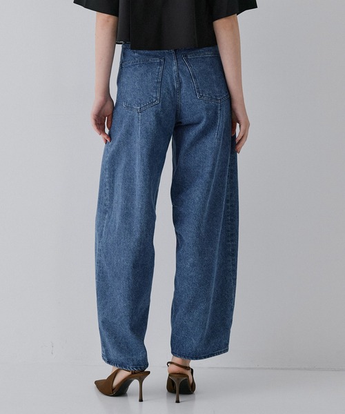 RITAN(リタン)の「【RITAN/リタン】Curve Denim Pants/カーブデニムパンツ(デニムパンツ・レディース・グレー/インディゴブルー・1/2)」の17枚目の写真