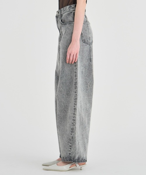 RITAN(リタン)の「【RITAN/リタン】Curve Denim Pants/カーブデニムパンツ(デニムパンツ・レディース・グレー/インディゴブルー・1/2)」の5枚目の写真