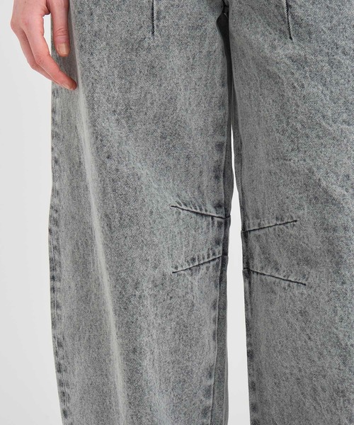 RITAN(リタン)の「【RITAN/リタン】Curve Denim Pants/カーブデニムパンツ(デニムパンツ・レディース・グレー/インディゴブルー・1/2)」の11枚目の写真