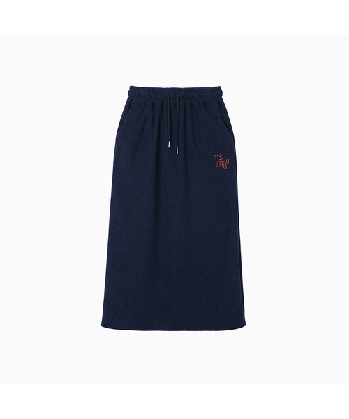 MENASOO(ミナス)の「Terry Fleece Long Skirt_Navy(スカート・レディース・ネイビー・1/2)」の1枚目の写真