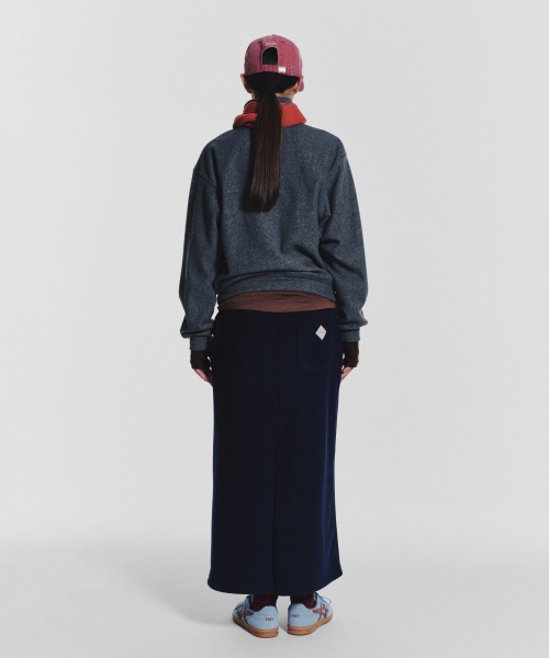 MENASOO(ミナス)の「Terry Fleece Long Skirt_Navy(スカート・レディース・ネイビー・1/2)」の9枚目の写真