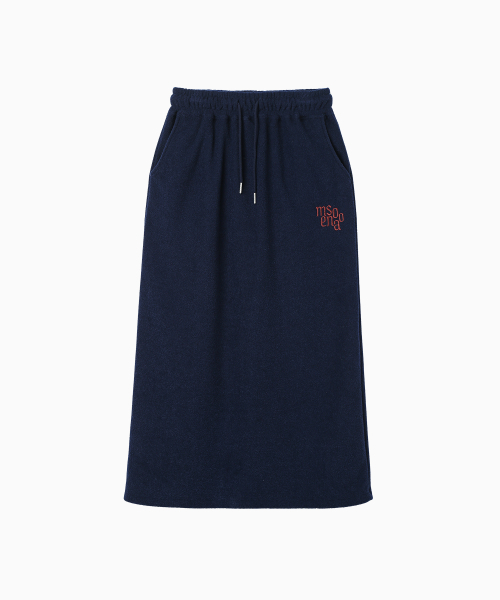 MENASOO(ミナス)の「Terry Fleece Long Skirt_Navy(スカート・レディース・ネイビー・1/2)」の14枚目の写真
