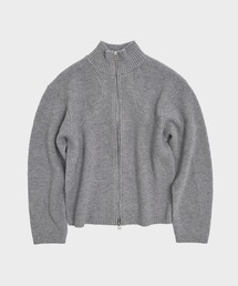 STAND FULL ZIP KNIT/ドライバーズニット/カッティング/CONZ/NVRFRGT