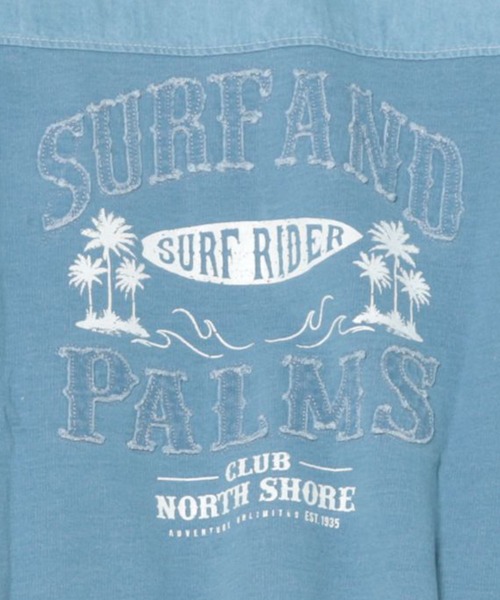 Kahiko(カヒコ)の「【Kahiko】SURF&Palms ショアフーディー(パーカー・レディース・ネイビー/ライトブルー/グレー・FREE)」の7枚目の写真