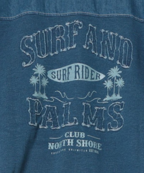Kahiko(カヒコ)の「【Kahiko】SURF&Palms ショアフーディー(パーカー・レディース・ネイビー/ライトブルー/グレー・FREE)」の10枚目の写真