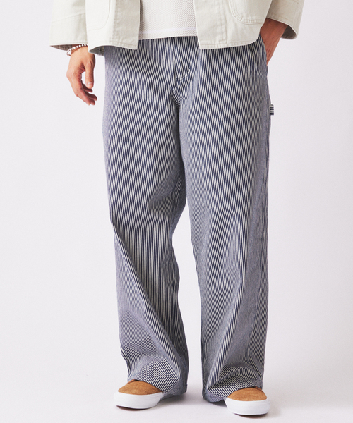 JOURNAL STANDARD relume（ジャーナルスタンダード　レリューム）の「デニム＆ヒッコリー ”レイジー” ペインターパンツ（デニムパンツ・メンズ・アイボリー/ベージュ系その他/ブルー系その他/コバルトブルー・SMALL/MEDIUM/LARGE）」の8枚目の写真