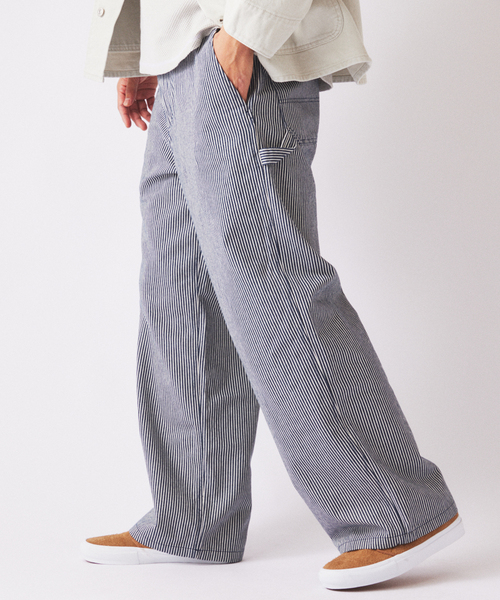 JOURNAL STANDARD relume（ジャーナルスタンダード　レリューム）の「デニム＆ヒッコリー ”レイジー” ペインターパンツ（デニムパンツ・メンズ・アイボリー/ベージュ系その他/ブルー系その他/コバルトブルー・SMALL/MEDIUM/LARGE）」の9枚目の写真