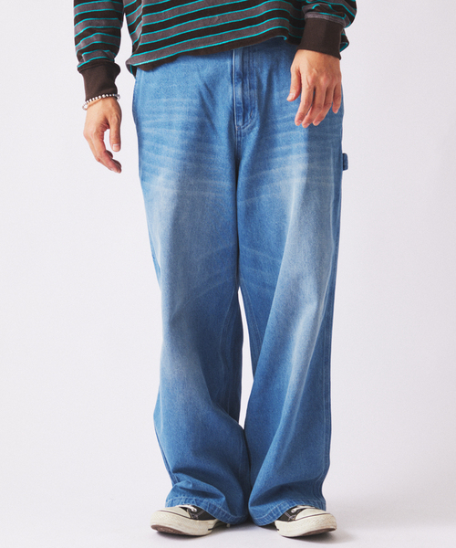 JOURNAL STANDARD relume（ジャーナルスタンダード　レリューム）の「デニム＆ヒッコリー ”レイジー” ペインターパンツ（デニムパンツ・メンズ・アイボリー/ベージュ系その他/ブルー系その他/コバルトブルー・SMALL/MEDIUM/LARGE）」の19枚目の写真