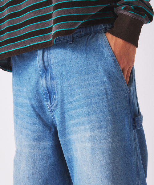 JOURNAL STANDARD relume（ジャーナルスタンダード　レリューム）の「デニム＆ヒッコリー ”レイジー” ペインターパンツ（デニムパンツ・メンズ・アイボリー/ベージュ系その他/ブルー系その他/コバルトブルー・SMALL/MEDIUM/LARGE）」の20枚目の写真