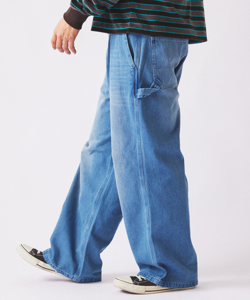 JOURNAL STANDARD relume（ジャーナルスタンダード　レリューム）の「デニム＆ヒッコリー ”レイジー” ペインターパンツ（デニムパンツ・メンズ・アイボリー/ベージュ系その他/ブルー系その他/コバルトブルー・SMALL/MEDIUM/LARGE）」の21枚目の写真