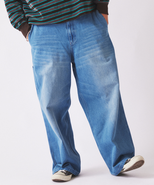 JOURNAL STANDARD relume（ジャーナルスタンダード　レリューム）の「デニム＆ヒッコリー ”レイジー” ペインターパンツ（デニムパンツ・メンズ・アイボリー/ベージュ系その他/ブルー系その他/コバルトブルー・SMALL/MEDIUM/LARGE）」の22枚目の写真