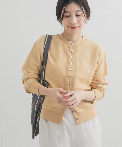 URBAN RESEARCH DOORS（アーバンリサーチドアーズ）の「カットブークレーショートカーディガン（カーディガン/ボレロ・レディース・オフホワイト/ベージュ系その他・FREE）」の2枚目の写真