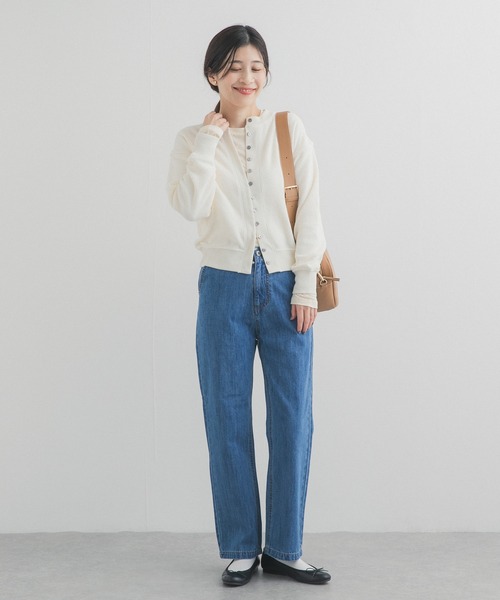 URBAN RESEARCH DOORS（アーバンリサーチドアーズ）の「カットブークレーショートカーディガン（カーディガン/ボレロ・レディース・オフホワイト/ベージュ系その他・FREE）」の8枚目の写真