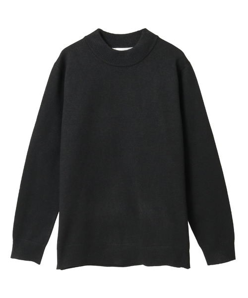 MEN'S MELROSE（メンズメルローズ）の「ラムウールライクモックネックニット（ニット/セーター・メンズ・グレー/ブラック/オフホワイト・4/3）」の18枚目の写真