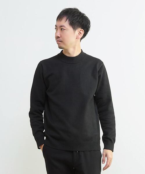 MEN'S MELROSE（メンズメルローズ）の「ラムウールライクモックネックニット（ニット/セーター・メンズ・グレー/ブラック/オフホワイト・4/3）」の21枚目の写真