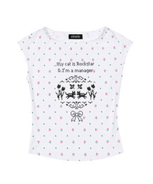 Boat Neck Sleeveless Top (Flower Cross-stitch)