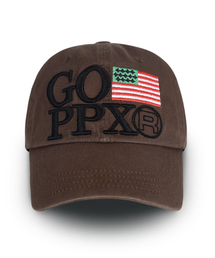 GRAM OUNCE POUND（グラムオンスポンド）の「US Flag 6-Panel Cap_Washed Brown（キャップ）」