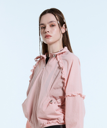 LARTIGENT（ラーティゼン）の「L11 FRILL WINDBREAKER(PINK)（ナイロンジャケット）」