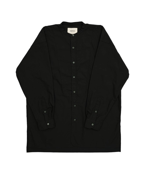 Aphlotus（アプロタス）の「バンドカラー ロングスリーブ オーバーシャツ（シャツ/ブラウス・メンズ・ブルー/ブラック/ホワイト・MEDIUM/SMALL/LARGE）」の14枚目の写真
