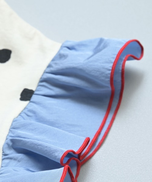 MARKEY'S(マーキーズ)の「サテンフリルショルダーワンピース(ワンピース・キッズ・ブラック系その他/ライトブルー/ホワイト系その他/グリーン系その他・110/100/90/80/130/120/150/140)」の16枚目の写真