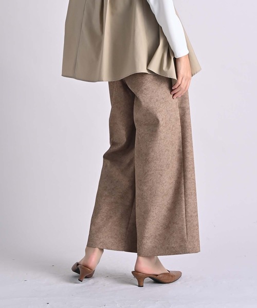 RAW FUDGE(ローファッジ)の「メランジプリントウエストタブパンツ(その他パンツ・レディース・オフホワイト/ベージュ・M)」の9枚目の写真