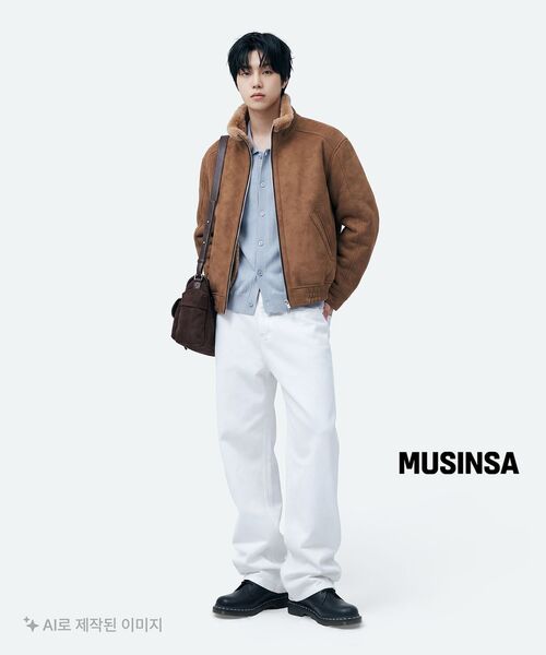 MUSINSA STANDARD（ムシンサスタンダード）の「ウォッシャブルスーピマコットンカラーガーディガン[アッシュライトブルー]（カーディガン/ボレロ・メンズ・その他・LARGE/X-LARGE/SMALL/MEDIUM/2XL）」の20枚目の写真