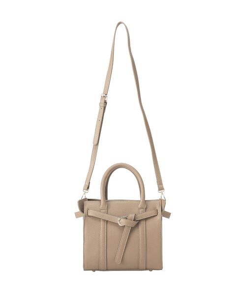 YECCA VECCA（イェッカヴェッカ）の「2wayベルトデザインハンドバッグ（ハンドバッグ・レディース・ベージュ/ブルー/アイボリー・FREE）」の8枚目の写真