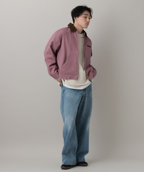 RAGEBLUE(レイジブルー)の「Corduroy Design Short Work Jacket/襟コーデュロイショートワークジャケット【セットアップ対応】(ブルゾン・メンズ・オフホワイト/ピンク系その他/その他19・LARGE/MEDIUM)」の18枚目の写真