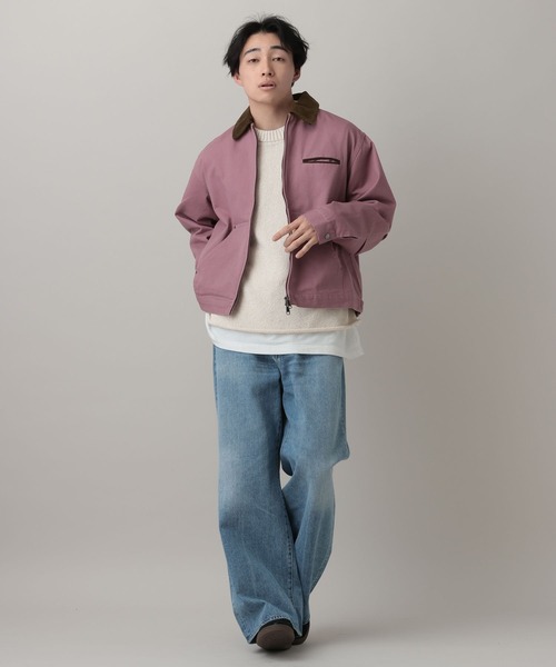 RAGEBLUE(レイジブルー)の「Corduroy Design Short Work Jacket/襟コーデュロイショートワークジャケット【セットアップ対応】(ブルゾン・メンズ・オフホワイト/ピンク系その他/その他19・LARGE/MEDIUM)」の19枚目の写真