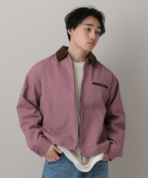 RAGEBLUE(レイジブルー)の「Corduroy Design Short Work Jacket/襟コーデュロイショートワークジャケット【セットアップ対応】(ブルゾン・メンズ・オフホワイト/ピンク系その他/その他19・LARGE/MEDIUM)」の20枚目の写真