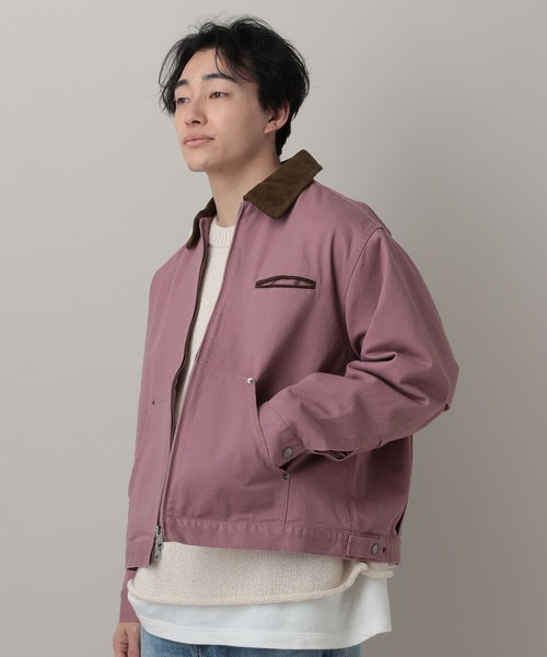 RAGEBLUE(レイジブルー)の「Corduroy Design Short Work Jacket/襟コーデュロイショートワークジャケット【セットアップ対応】(ブルゾン・メンズ・オフホワイト/ピンク系その他/その他19・LARGE/MEDIUM)」の21枚目の写真