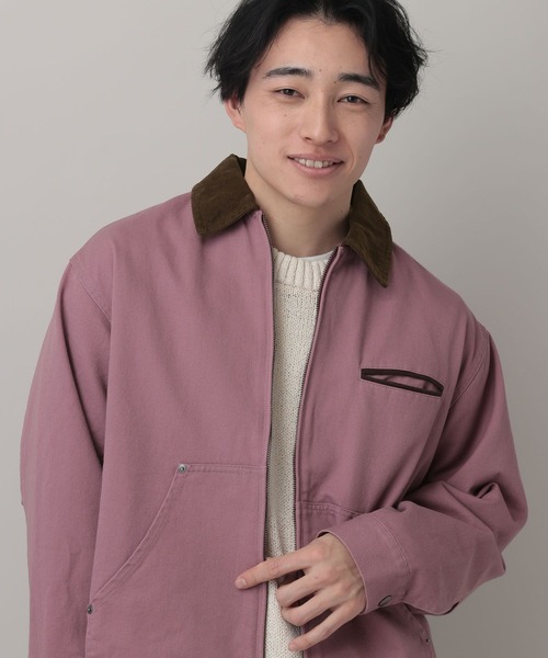 RAGEBLUE(レイジブルー)の「Corduroy Design Short Work Jacket/襟コーデュロイショートワークジャケット【セットアップ対応】(ブルゾン・メンズ・オフホワイト/ピンク系その他/その他19・LARGE/MEDIUM)」の22枚目の写真