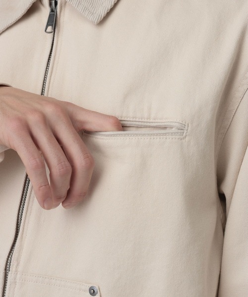 RAGEBLUE(レイジブルー)の「Corduroy Design Short Work Jacket/襟コーデュロイショートワークジャケット【セットアップ対応】(ブルゾン・メンズ・オフホワイト/ピンク系その他/その他19・LARGE/MEDIUM)」の15枚目の写真