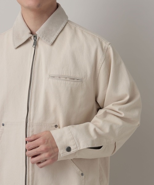 RAGEBLUE(レイジブルー)の「Corduroy Design Short Work Jacket/襟コーデュロイショートワークジャケット【セットアップ対応】(ブルゾン・メンズ・オフホワイト/ピンク系その他/その他19・LARGE/MEDIUM)」の16枚目の写真
