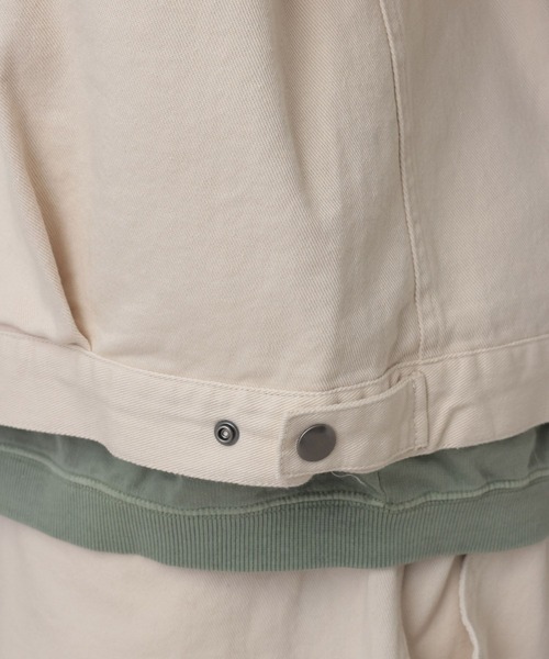 RAGEBLUE(レイジブルー)の「Corduroy Design Short Work Jacket/襟コーデュロイショートワークジャケット【セットアップ対応】(ブルゾン・メンズ・オフホワイト/ピンク系その他/その他19・LARGE/MEDIUM)」の8枚目の写真