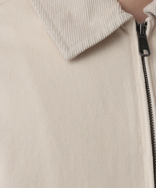 RAGEBLUE(レイジブルー)の「Corduroy Design Short Work Jacket/襟コーデュロイショートワークジャケット【セットアップ対応】(ブルゾン・メンズ・オフホワイト/ピンク系その他/その他19・LARGE/MEDIUM)」の10枚目の写真