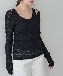 SHENERY | レースレイヤードカットソー(Tシャツ/カットソー)