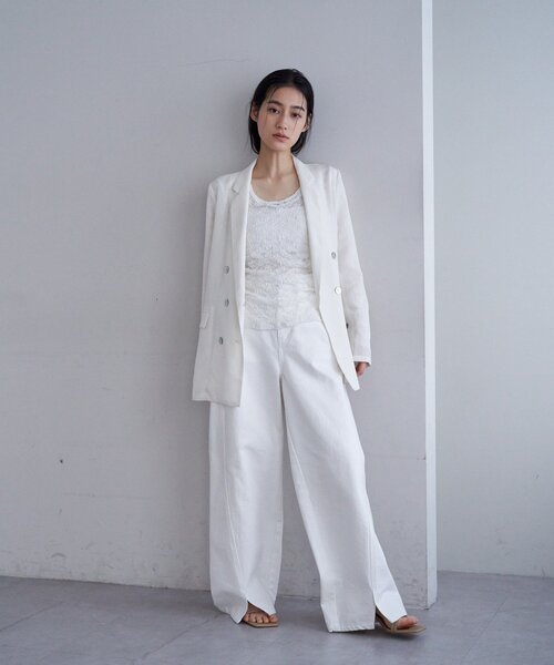 SHENERY（シーナリー）の「レースレイヤードカットソー（Tシャツ/カットソー・レディース・ホワイト/ブラック・FREE）」の12枚目の写真