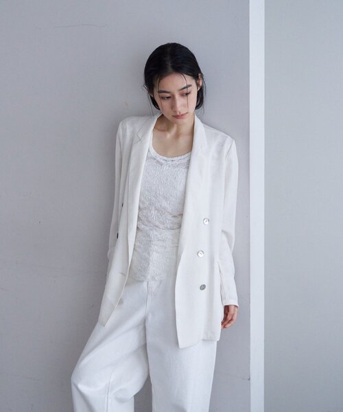 SHENERY（シーナリー）の「レースレイヤードカットソー（Tシャツ/カットソー・レディース・ホワイト/ブラック・FREE）」の13枚目の写真