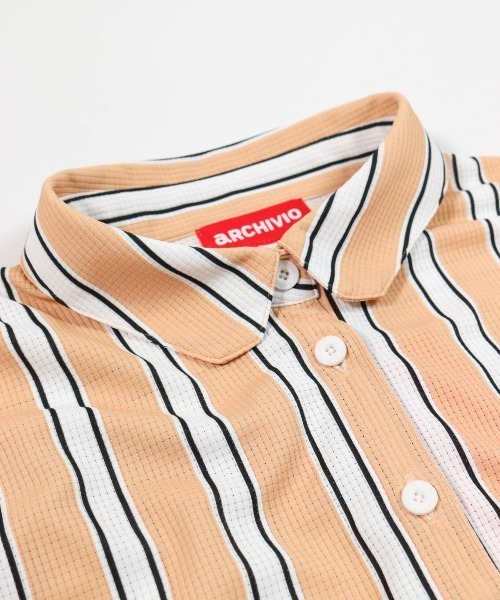 archivio（アルチビオ）の「＜LADIES>ストライプ柄ノースリ速乾プルオーバー（タンクトップ・レディース・ベージュ/レッド/ブルー・M/S/L）」の16枚目の写真