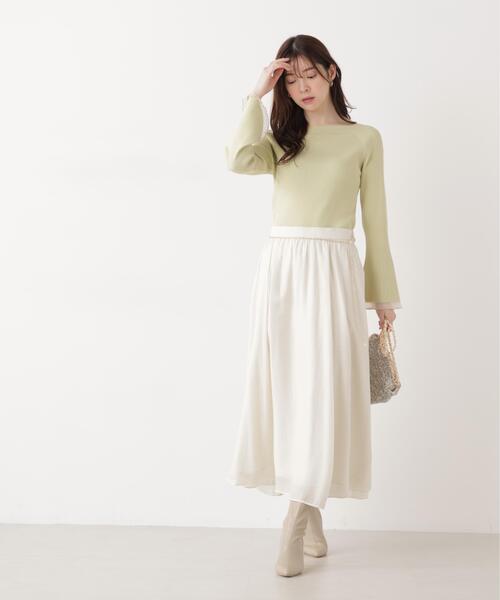 PROPORTION BODY DRESSING(プロポーションボディドレッシング)の「チェーン付きギャザースカート / 1216120203(スカート・レディース・ピンク/ホワイト系その他/ブラック・MEDIUM/P/S)」の19枚目の写真